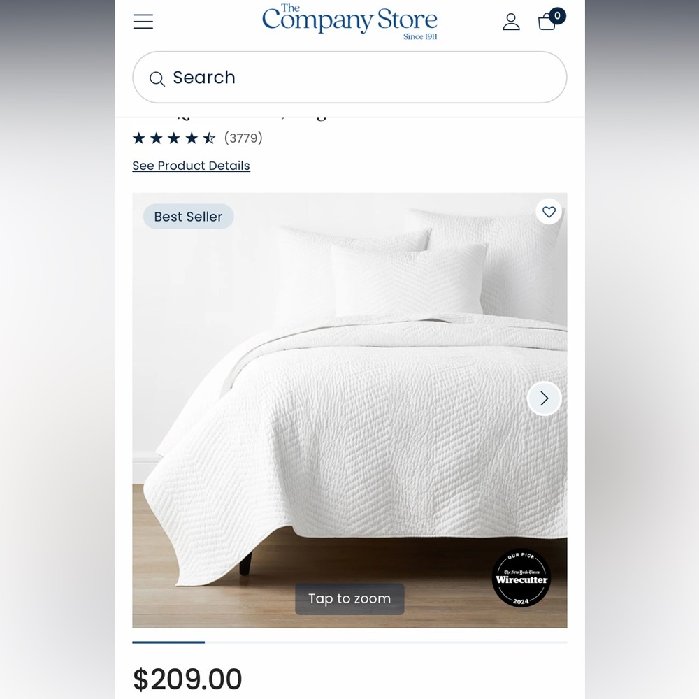 White King Voile Quilt- The Company Store